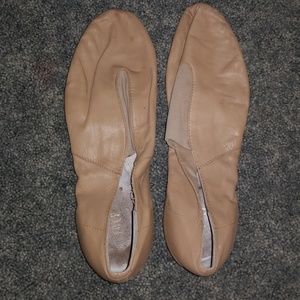 Tan dance jazz shoes
